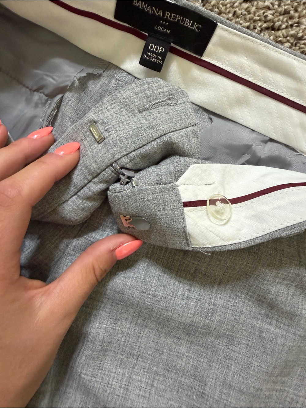 Banana Republic Light Gray Dress Pants - Picture 7 of 8